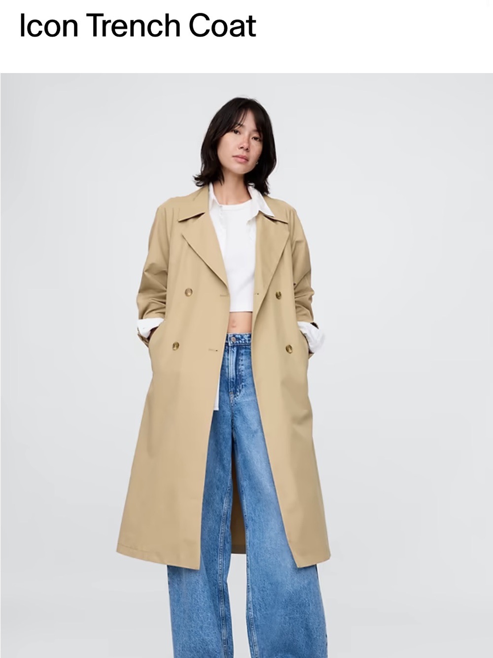 Gap Icon Trench Coat - Beige